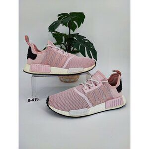 Adidas Women's Boost NMD R1  Pink Mesh Running Sneakers Size 9 US